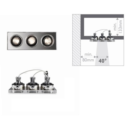 Oprawa podtynkowa Massive SAPPHIRE 59563/11/10