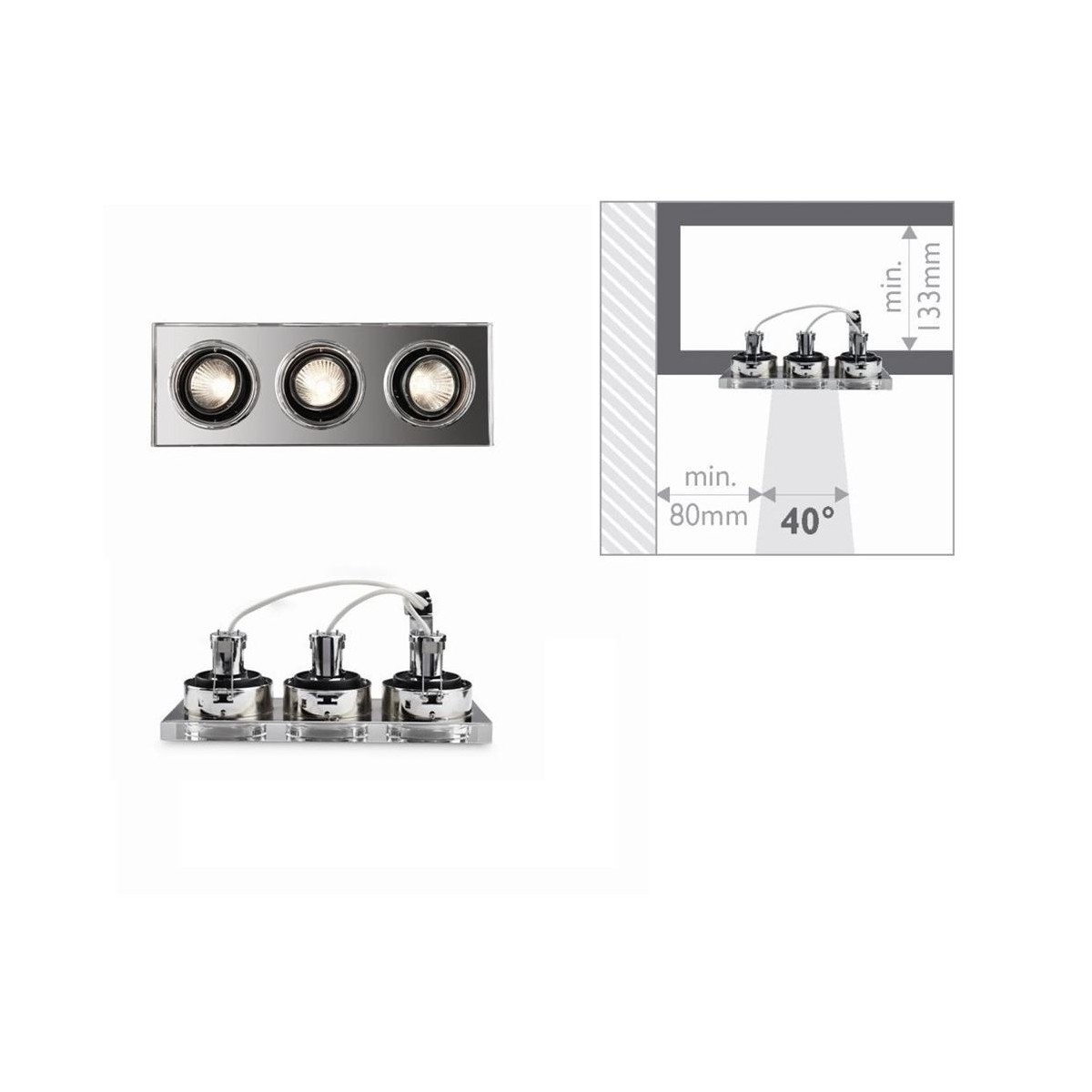 Oprawa podtynkowa Massive SAPPHIRE 59563/11/10