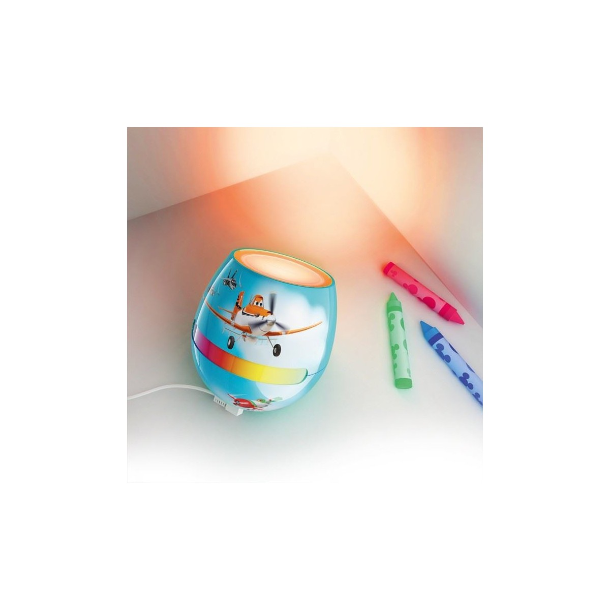 Lampka nocna do pokoju dziecięcego Philips DISNEY PLANES 71704/53/16 LED
