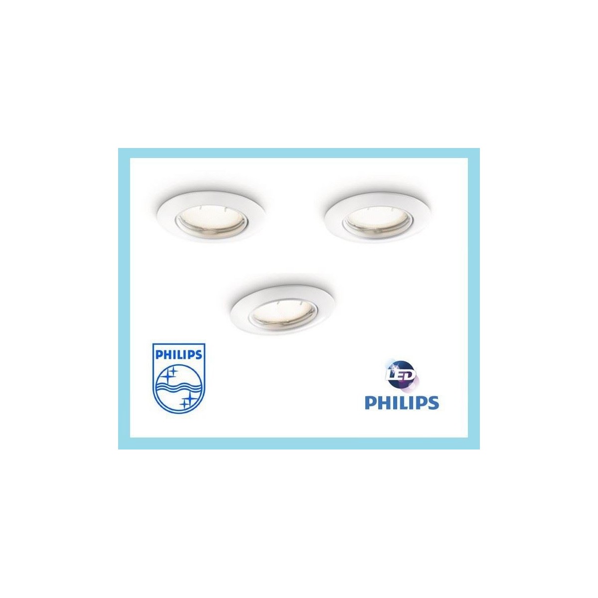 Oprawa podtynkowa Philips SMARTSPOT 59743/31/16 - zestaw 3 sztuk