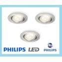 Oprawa podtynkowa Philips TAURUS 59163/17/16 LED - zestaw 3 sztuk