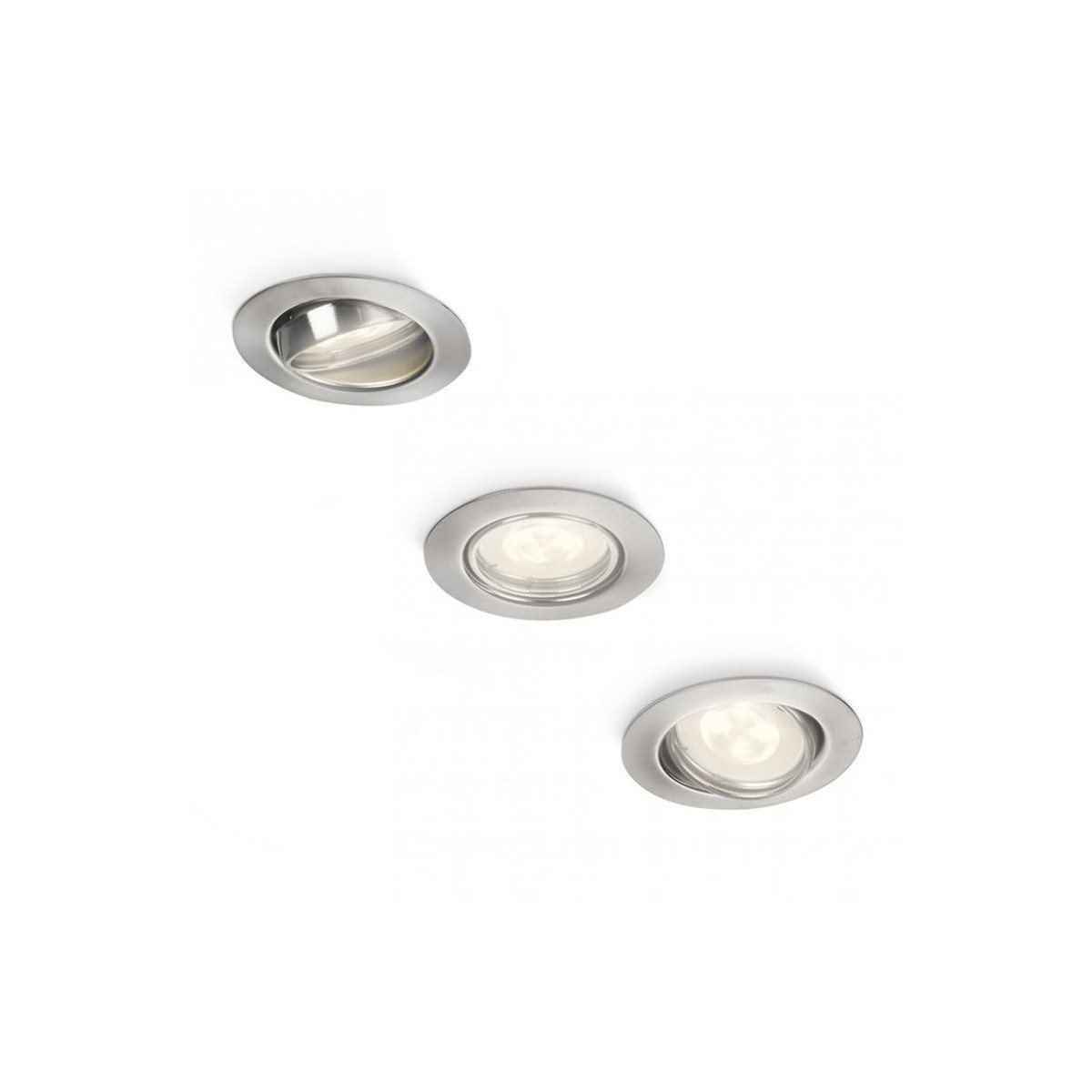 Oprawa podtynkowa Philips TAURUS 59163/17/16 LED - zestaw 3 sztuk