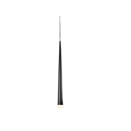 Czarna lampa wisząca Azzardo STYLO 1 - stożek - sopel