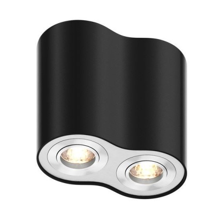 Zuma Line RONDOO 50407- BK podwójna tuba natynkowa 2 x GU10