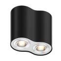 Zuma Line RONDOO 50407- BK podwójna tuba natynkowa 2 x GU10
