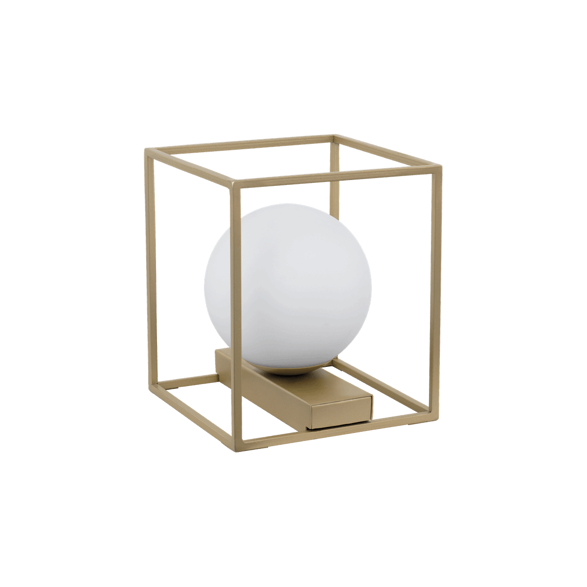 Eglo VALLASPRA 97794 - biały, szklany klosz zamknięty w metalowej obudowie - lampa nocna