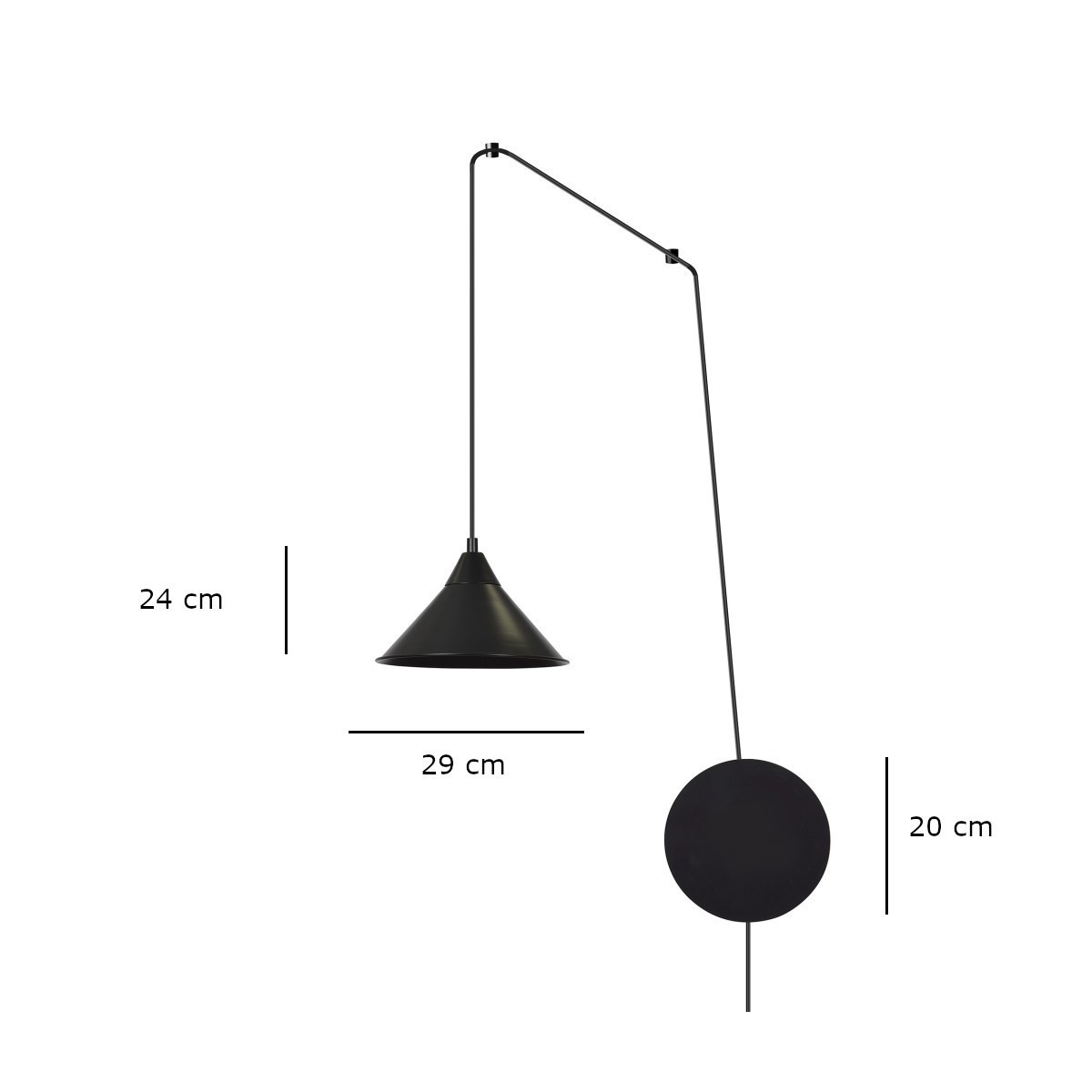 Lampa  przysufitowa Emibig ABRAMO 1 BLACK 160/1