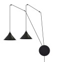 Lampa  przysufitowa Emibig ABRAMO 2 BLACK 160/2