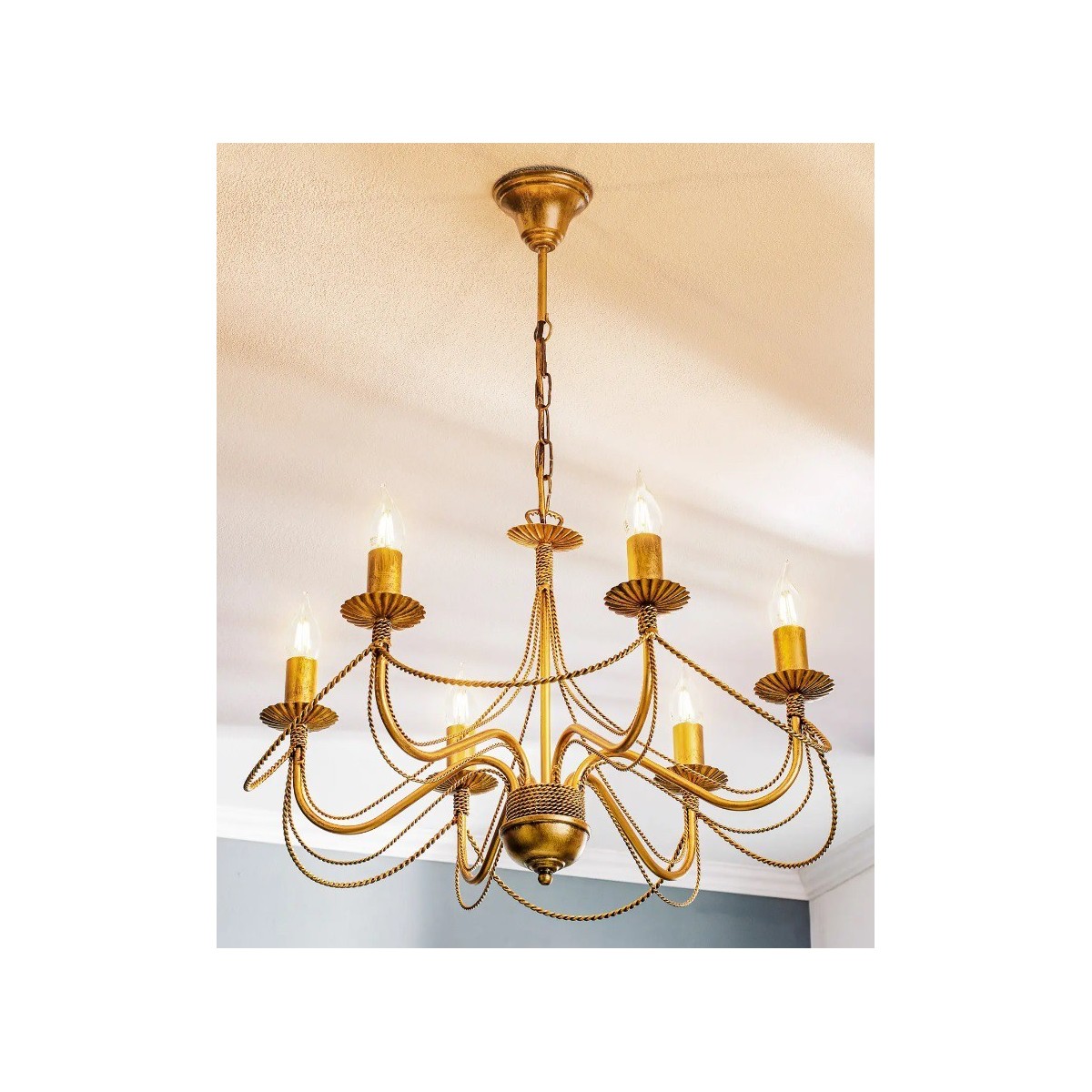 Lampa wisząca Emibig TORI 6 GOLD  170/6