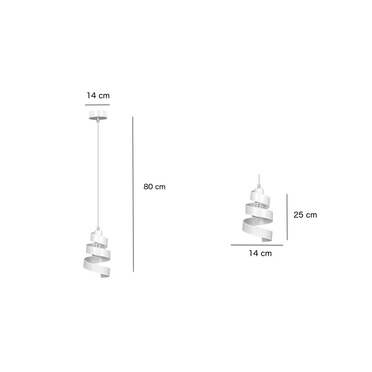 Lampa wisząca Emibig SAGA 1 WHITE 351/1