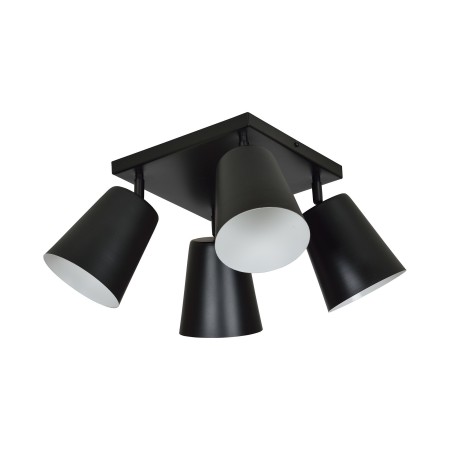 Lampa  przysufitowa Emibig PRISM 4 BLACK / WHITE 385/4