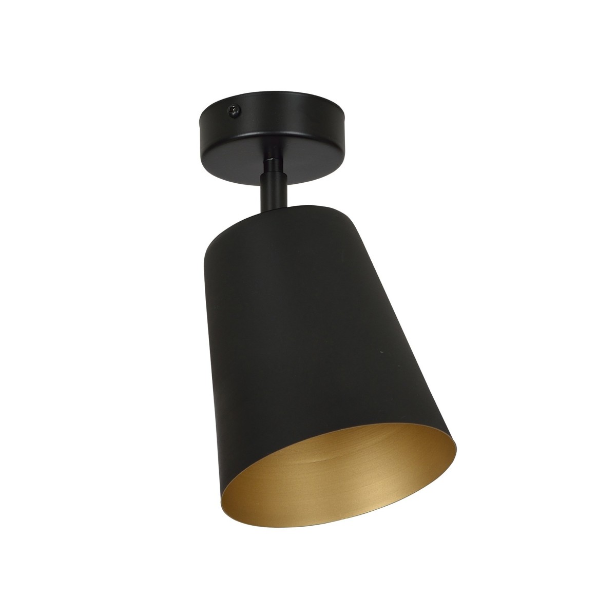 Lampa  przysufitowa Emibig PRISM 1 BLACK / GOLD 406/1