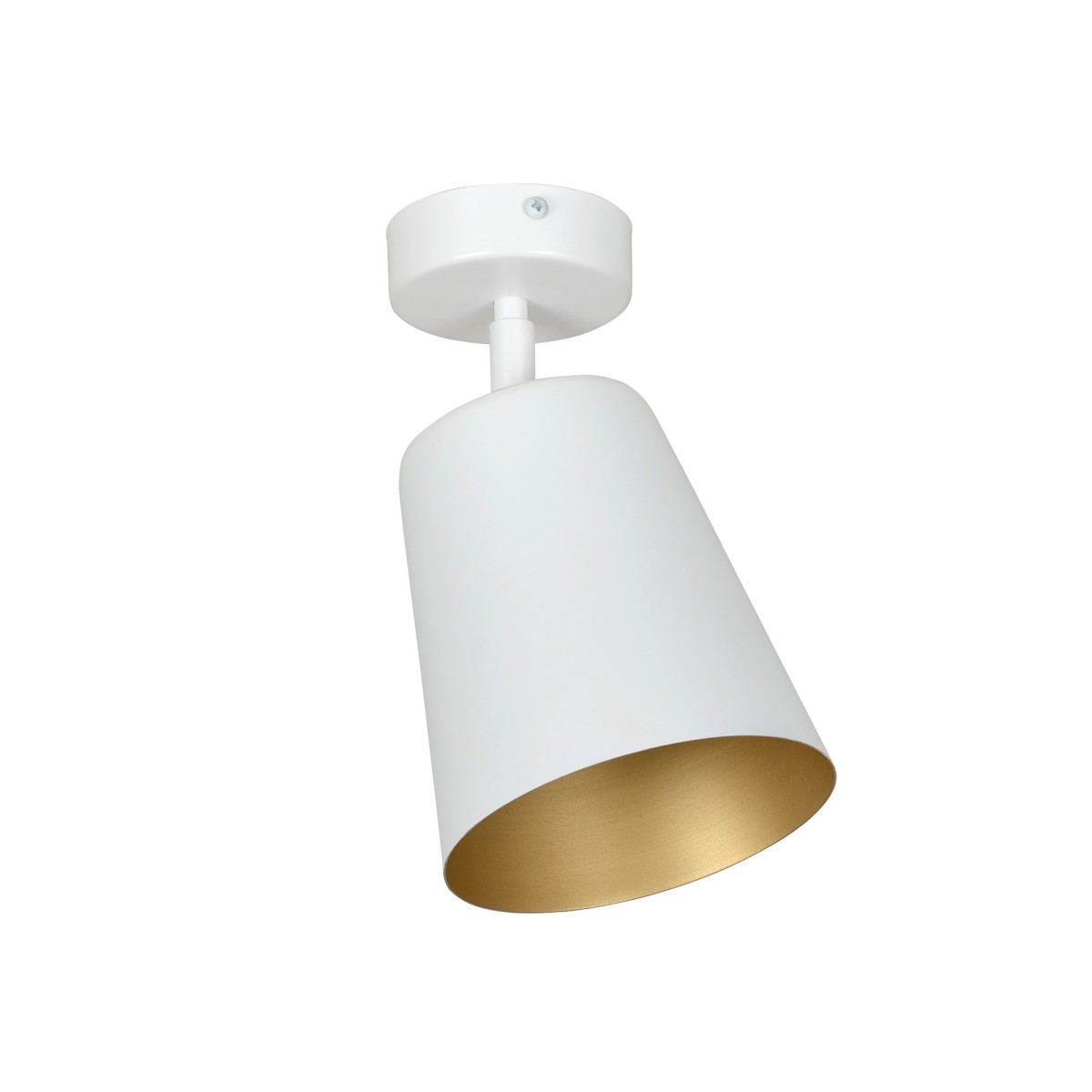 Lampa  przysufitowa Emibig PRISM 1 WHITE / GOLD 407/1