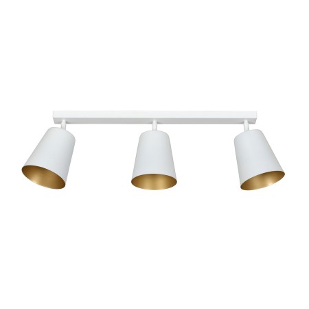 Lampa  przysufitowa Emibig PRISM 3 WHITE / GOLD 407/3