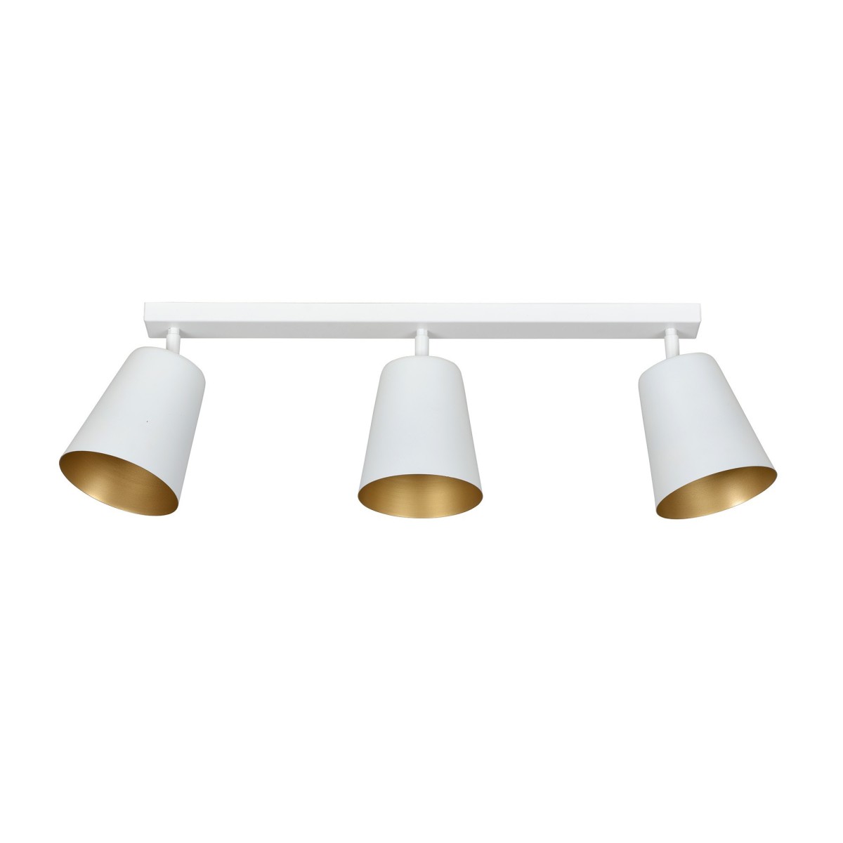 Lampa  przysufitowa Emibig PRISM 3 WHITE / GOLD 407/3
