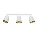 Lampa  przysufitowa Emibig PRISM 3 WHITE / GOLD 407/3