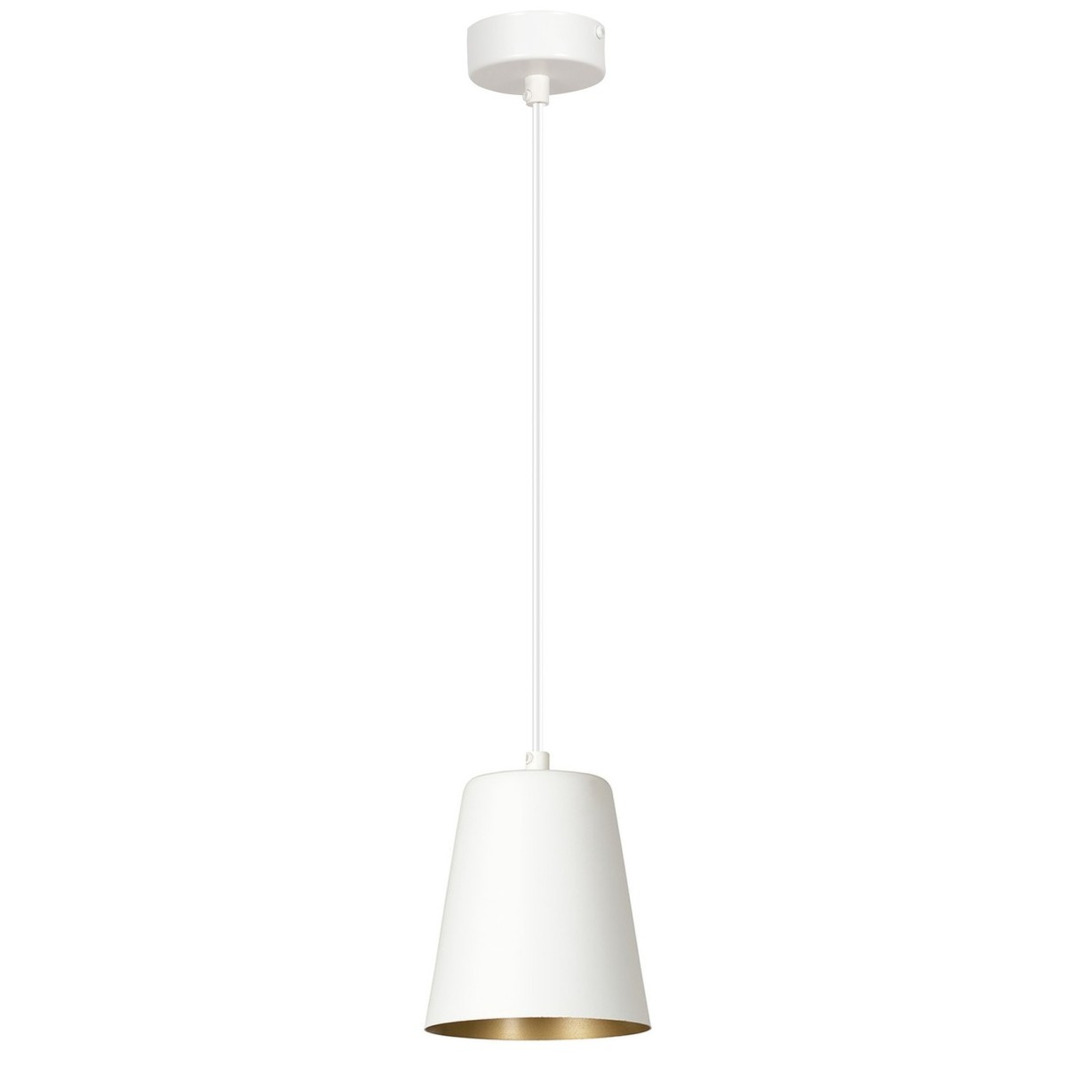 Lampa wisząca Emibig MILGA 1 WHITE / GOLD 414/1
