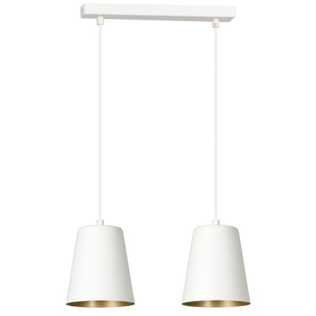 Lampa wisząca Emibig MILGA 2 WHITE / GOLD 414/2