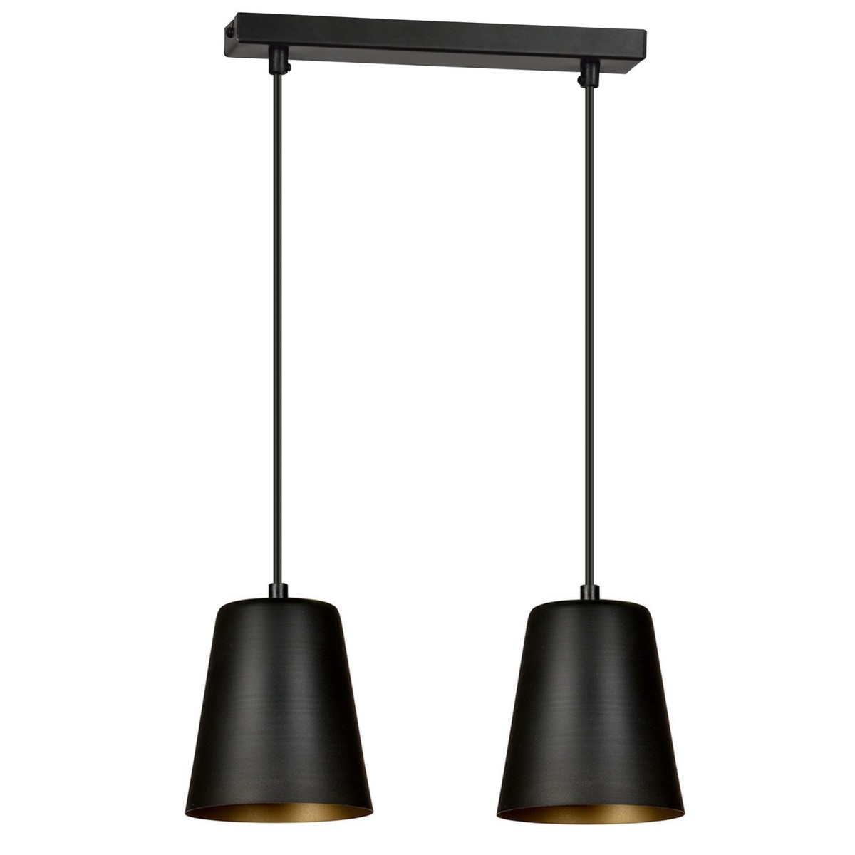 Lampa wisząca Emibig MILGA 2 BLACK / GOLD 415/2