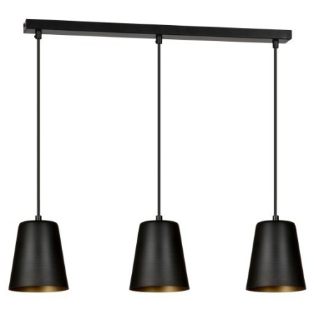 Lampa wisząca Emibig MILGA 3 BLACK / GOLD 415/3