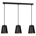Lampa wisząca Emibig MILGA 3 BLACK / GOLD 415/3