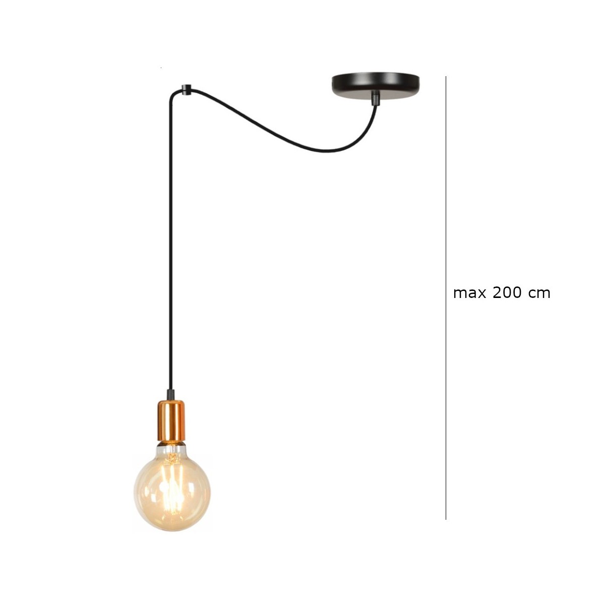Lampa wisząca Emibig SPARK 1 BLACK 446/1