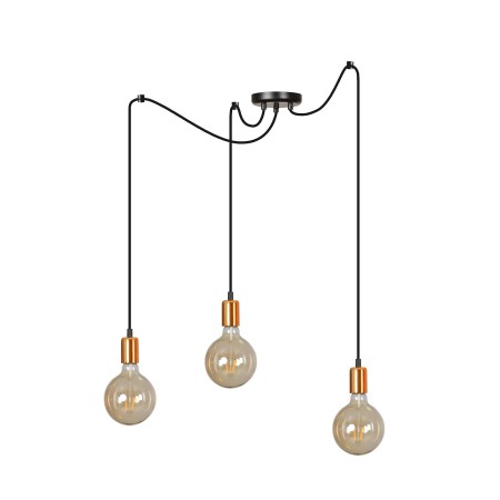 Lampa wisząca Emibig SPARK 3 BLACK 446/3