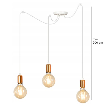 Lampa wisząca Emibig SPARK 3 BLACK 446/3