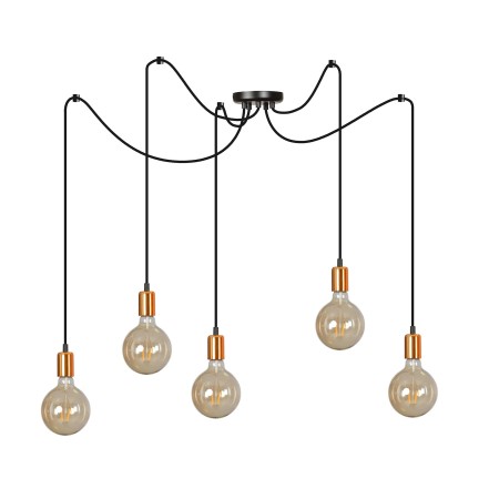 Lampa wisząca Emibig SPARK 5 BLACK 446/5
