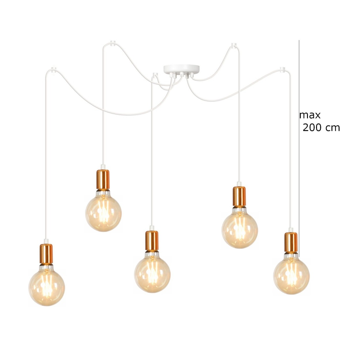 Lampa wisząca Emibig SPARK 5 WHITE 447/5