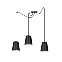 Lampa wisząca Emibig LINK 3 BLACK / WHITE 454/3