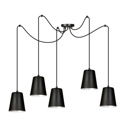 Lampa wisząca Emibig LINK 5 BLACK / WHITE 454/5