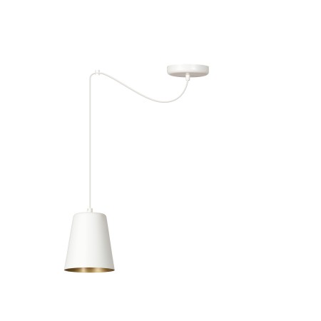 Lampa wisząca Emibig LINK 1 WHITE / GOLD 456/1