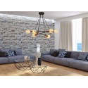 Lampa wisząca Emibig LINK 3 WHITE / GOLD 456/3