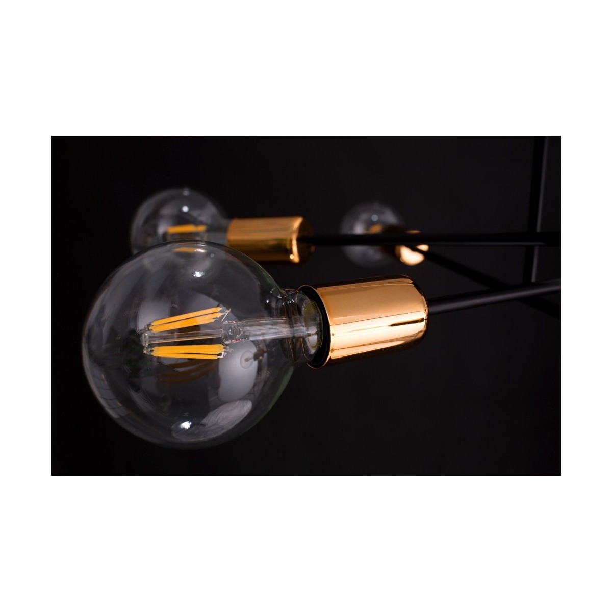 Lampa wisząca Emibig LINK 5 WHITE / GOLD 456/5