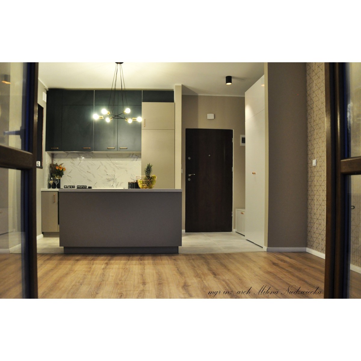 Lampa wisząca Emibig LINK 5 WHITE / GOLD 456/5