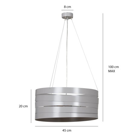 Lampa wisząca Emibig DOKKA WENGE 515/4