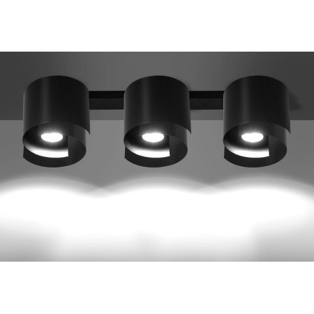 Lampa  przysufitowa Emibig STYLE 3 BLACK 926/3