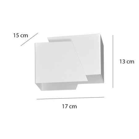 Emibig FROST WHITE 940/1 - biały kinkiet świecący góra - dół