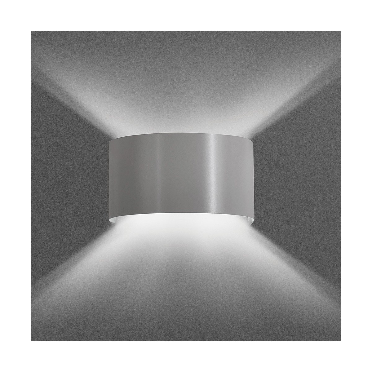 Emibig FOLD GRAY 950/3 - szary kinkiet świecący góra - dół - wyprzedaż ekspozycji