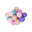 COTTON BALLS Girlanda świetlna Łańcuch LED KULE 20 szt