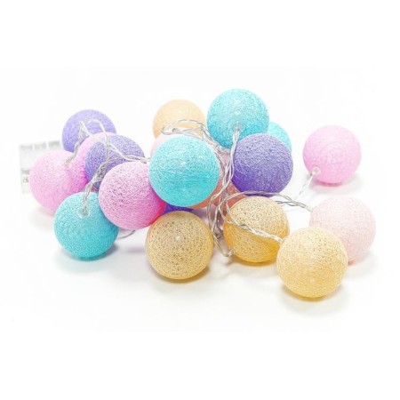 COTTON BALLS Girlanda świetlna Łańcuch LED KULE 20 szt