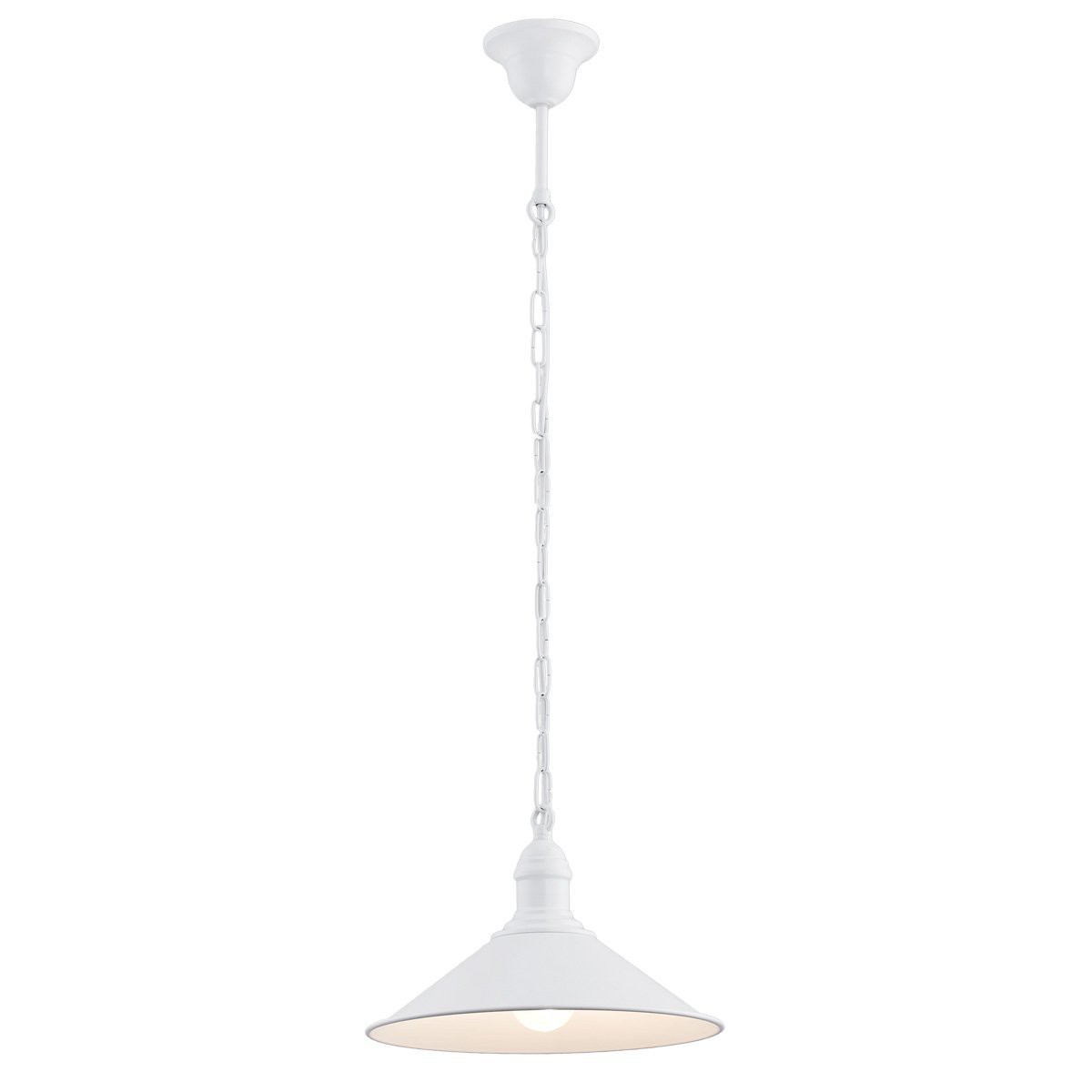 Biała lampa wisząca Argon ERBA 630