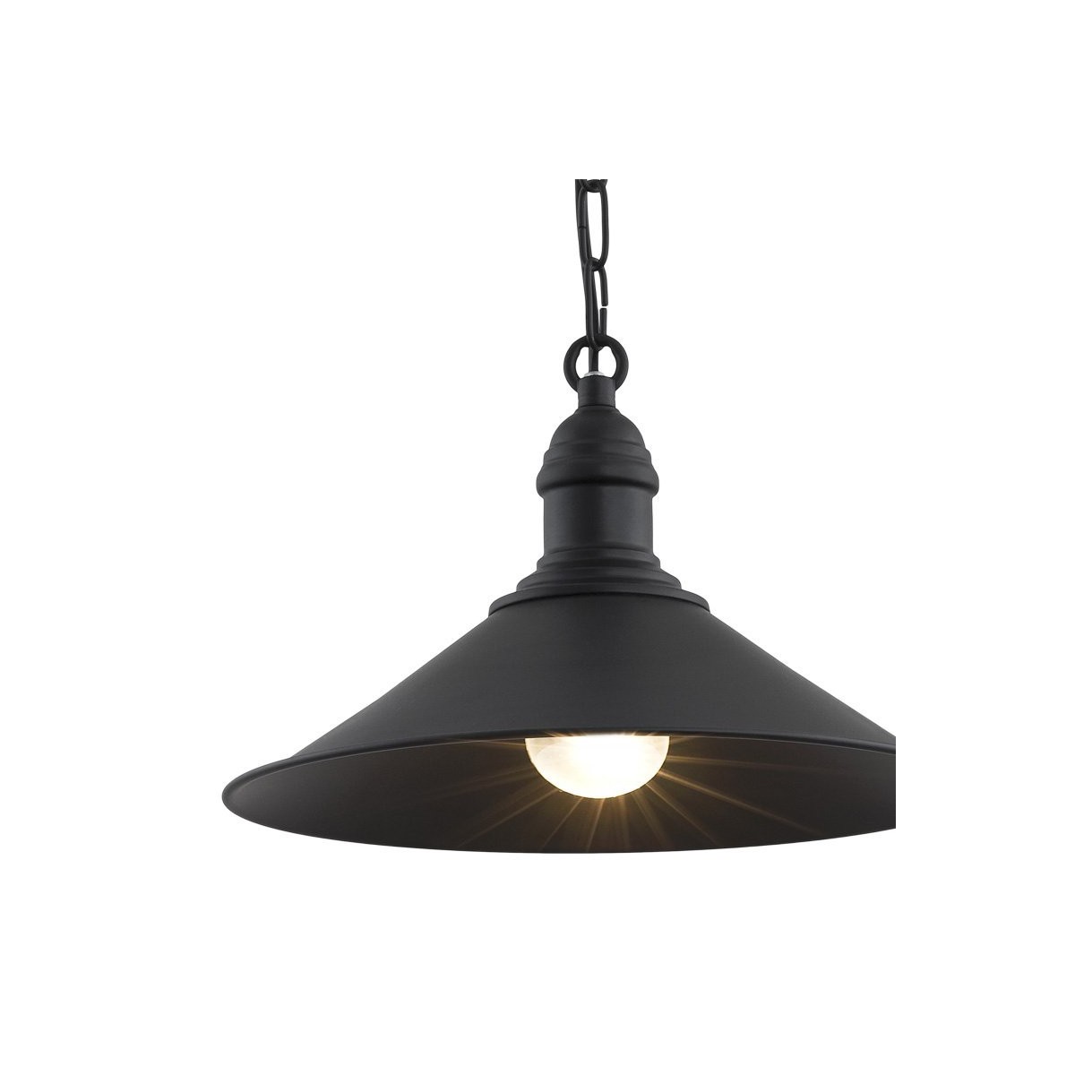 Czarna lampa wisząca Argon ERBA 631