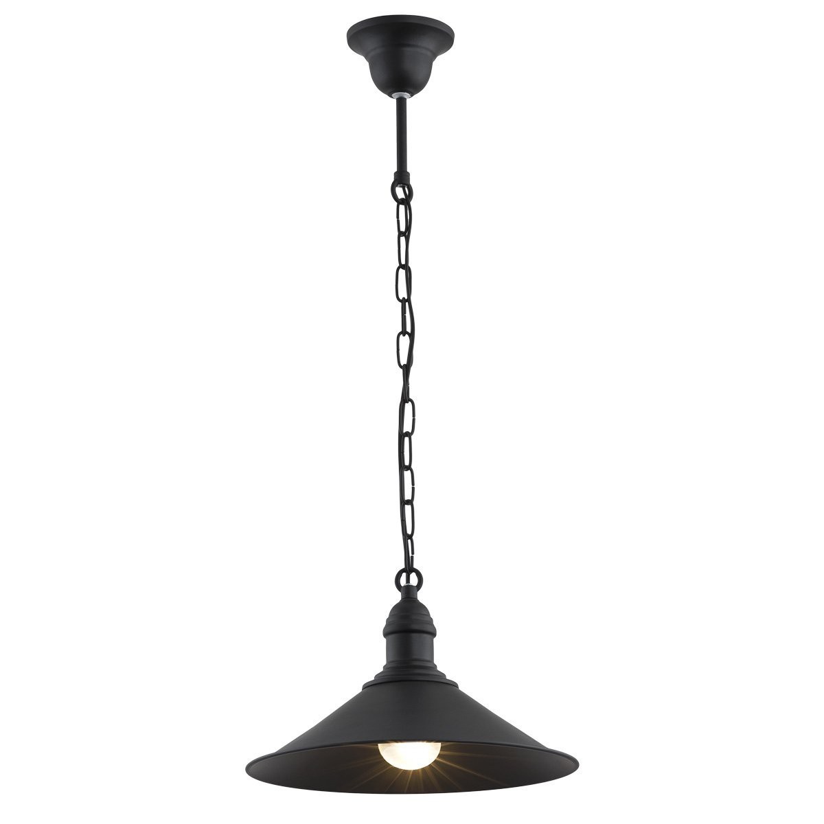 Czarna lampa wisząca Argon ERBA 631