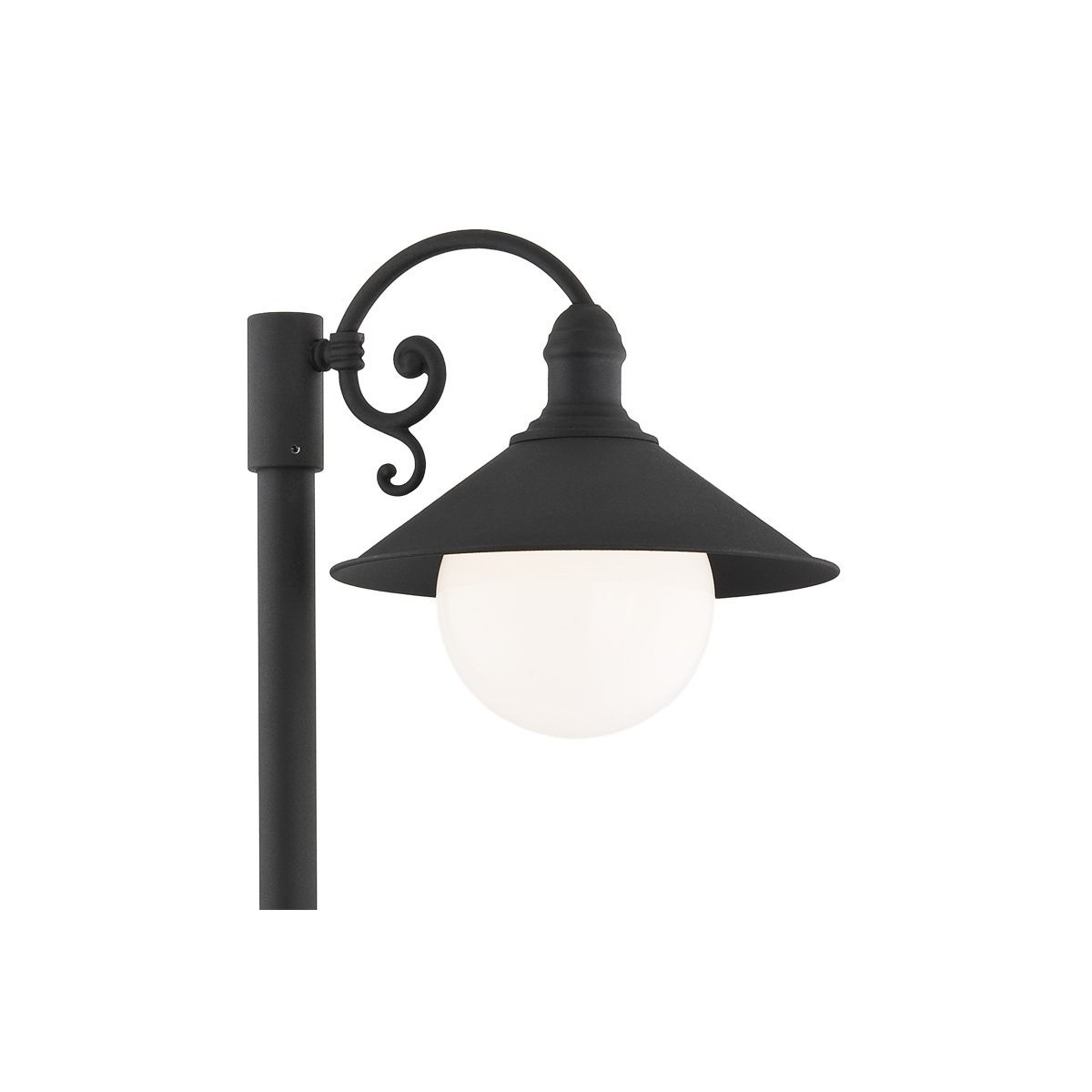 Czarna lampa ogrodowa Argon ERBABIS 3284