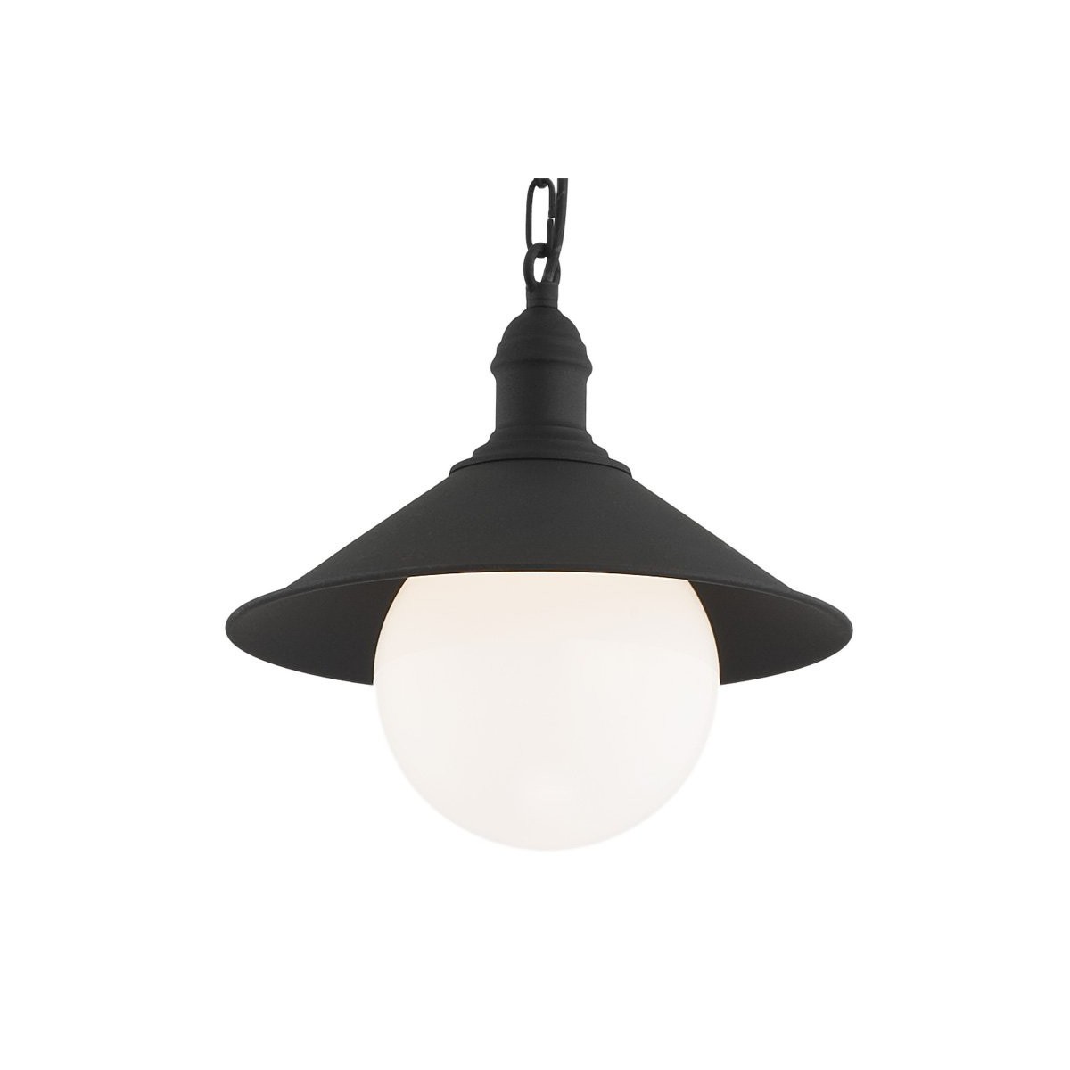 Czarna lampa ogrodowa Argon ERBABIS 3285