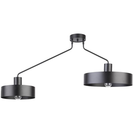 czarna, metalowa lampa przysufitowa Sigma Jumbo 31531