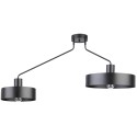 czarna, metalowa lampa przysufitowa Sigma Jumbo 31531