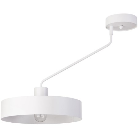 biała, metalowa lampa przysufitowa Sigma Jumbo 31530